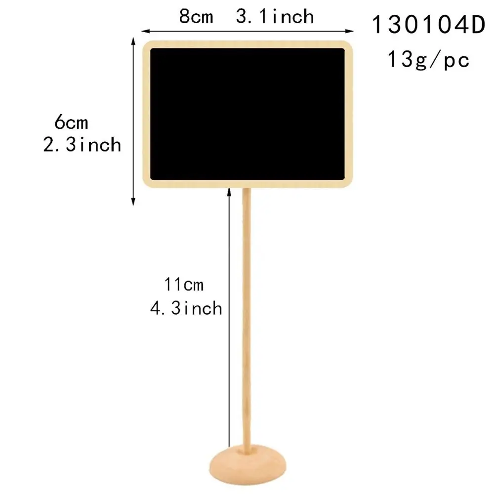 New Wooden Wood Message Board Labels Mini Message Sign Board Creative Table Decoration Chalkboard Wedding Birthday Party