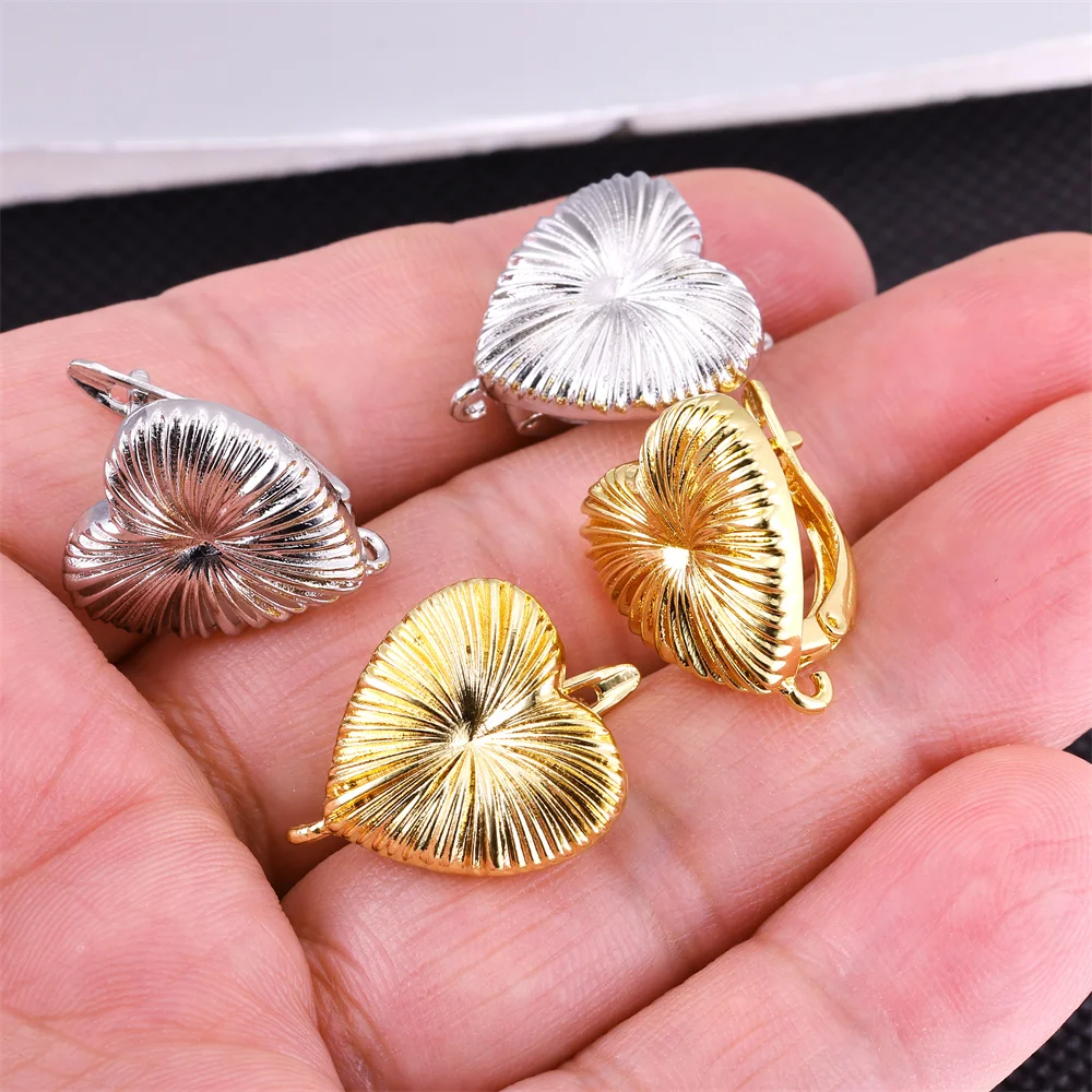 Juya handgefertigte 18K vergoldete Kupfer-Shvenzy-Basisverbinder, Schnallenverschlüsse, Ohrringhaken für DIY Damen-Anhänger-Ohrringe – Detail 9