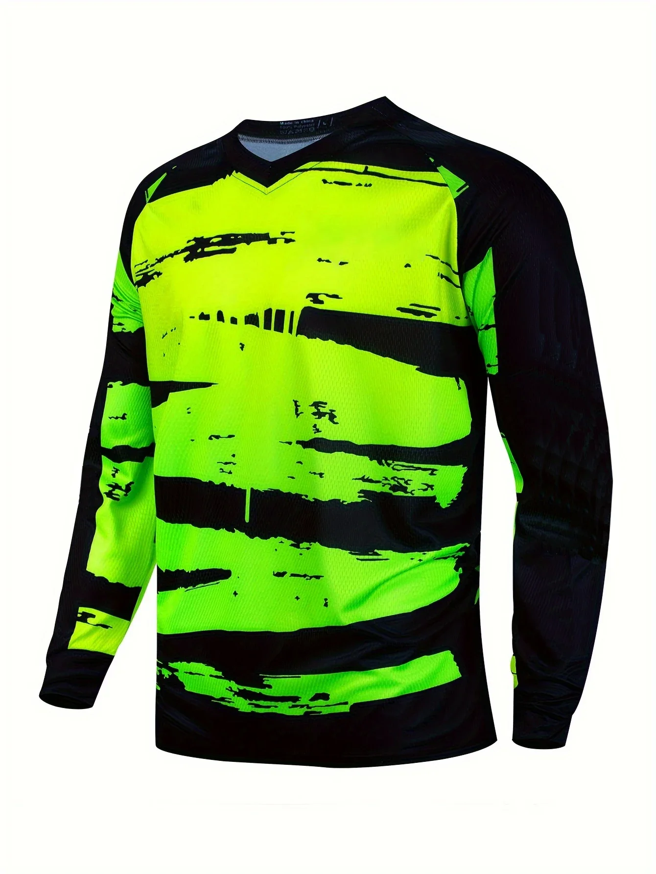 

Men's Summer Outdoor Motorcycle Long Sleeve Cycling T-Shirt MTB Breathable downhill cycling jersey