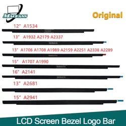 Original A1706 A1708 A2289 Logo Bar for MacBook Pro  Air A1932 A2141 A2681 LCD Screen Glass Trim Logo Bezel Front Display Cover