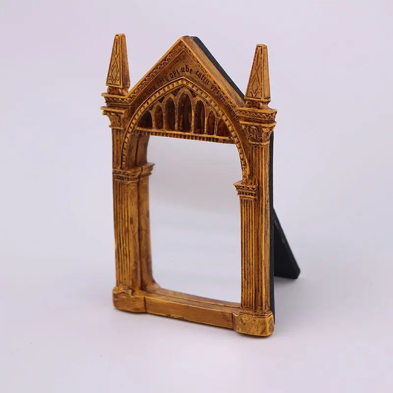 Vintage Mirror of Standing Bookshelf Decor Wizard Home Decor Fantasy Gift Family Delicate Holder Wall Hanging House Decor