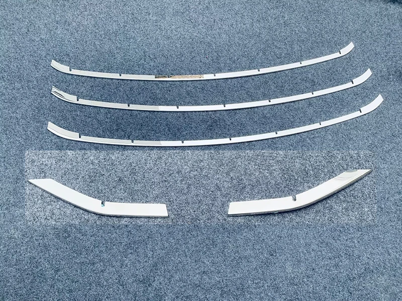 Stainless Steel Front Center Mesh Grille Grill Cover for Toyota Prius XW60 2022 2023 Radiator Strip Trim Decoration