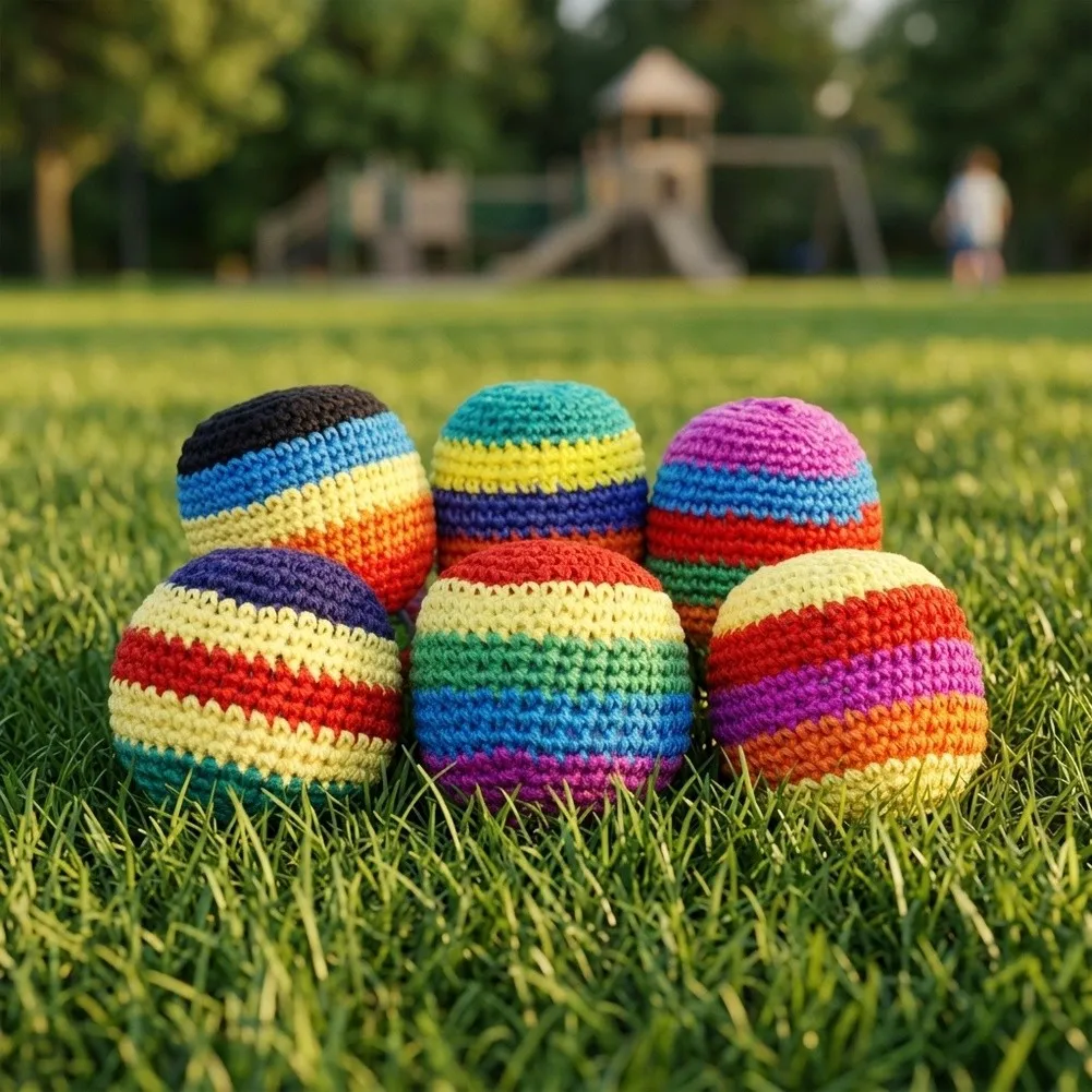 Footbag for Handcrafted in Guatemala with Cotton Material for Responsive Control and Long Lasting Use Footbag for