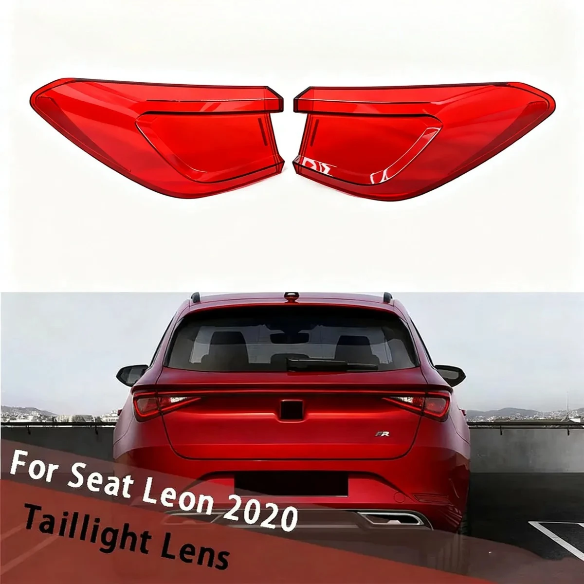 Replace Plexiglass Lamlpshade Lampcover For Seat Leon 2020 Outside Tail Lamp Cover Taillight Shell Rear Light Housing