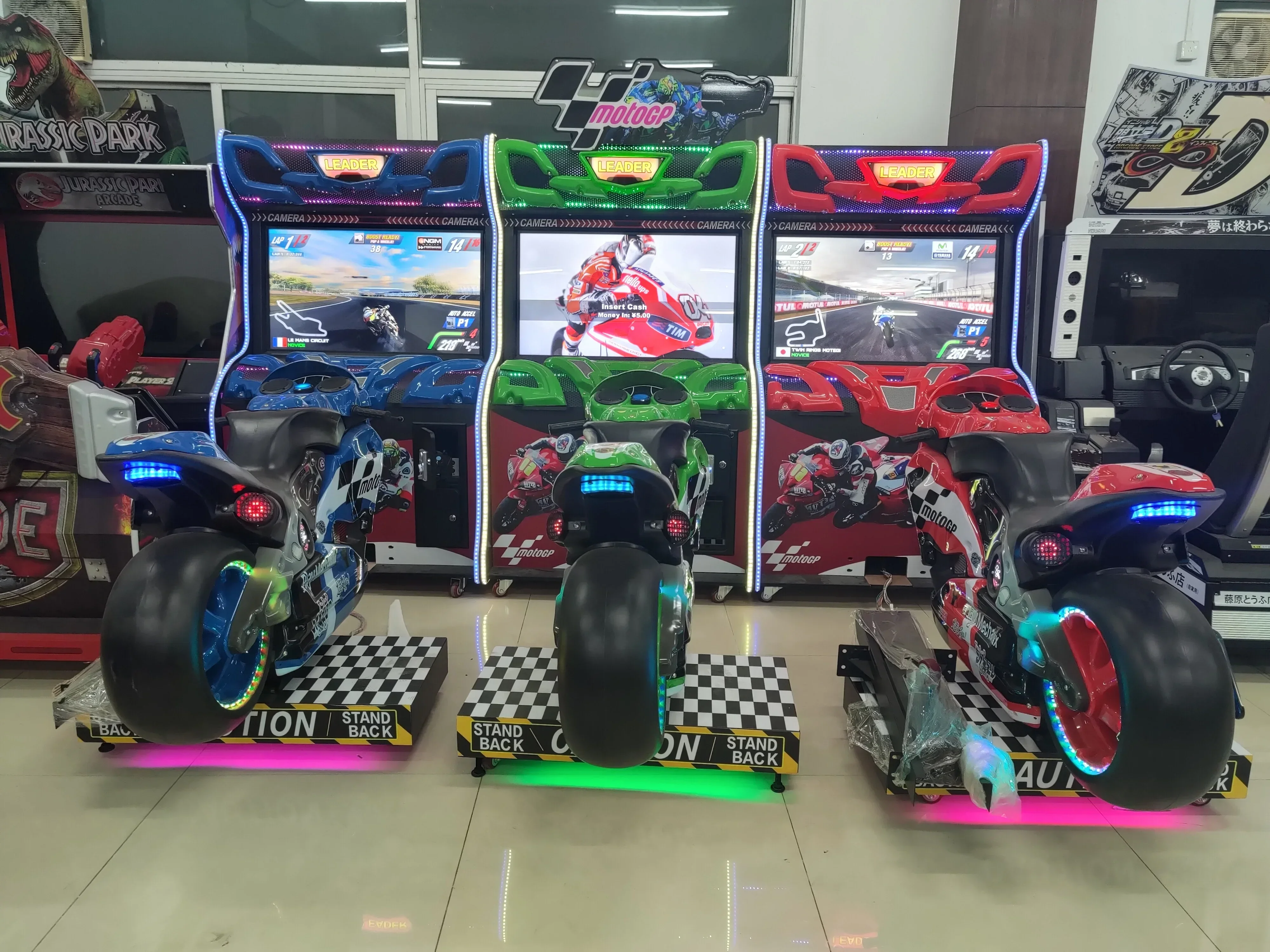 Simulator Motor Racing Game Machine Coin Operated Dynamic Arcade Driving Game Machine GP Motor Indoor Amusement 2 Player 5DX