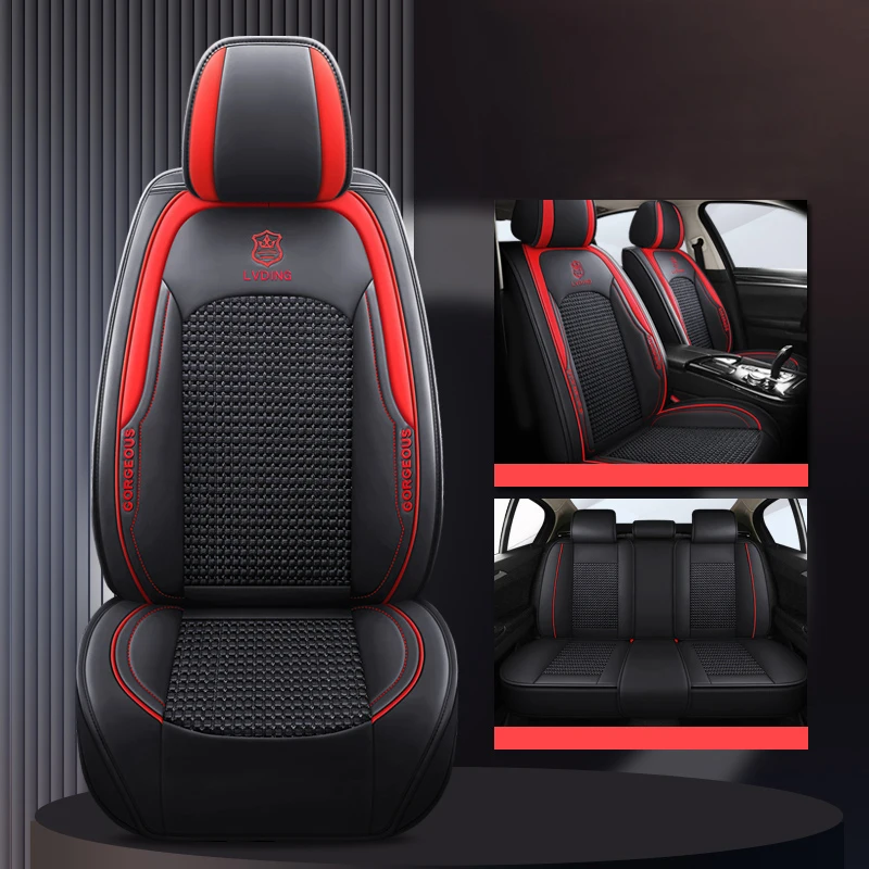 Универсальные чехлы на автомобильные сиденья для Audi A4 B6 B8 A3 8P A7 4L A6 4f C5 C6 C7 Honda Fit Civic City Auto Accesorios Дышащий комфорт