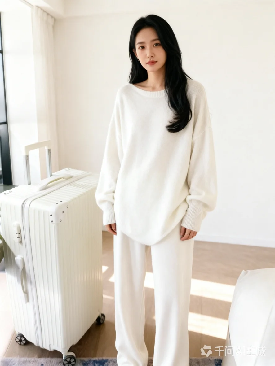 Wool sweater women's loose long bat sleeve wool sweater cloak shawl