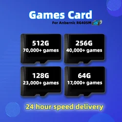 Game TF Card For Anbernic RG405M 512G All Emulator Pre-installed 70,000+ Retro Games 256G 128G 64G