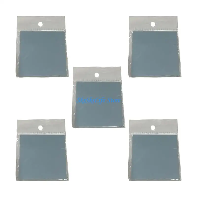 E65E 5 Pcs Note Pad Clear Sticking Note Waterproof Memos Pad Macaroon Color Notepads Adhesive Sticking Pad for Office Workers