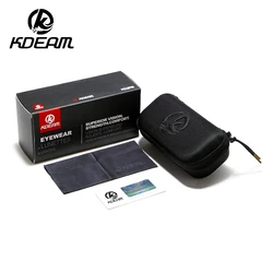 KDEAM Original Glasses Case High End Protector Box Hard Polarization Test Card Glass Carry Bag Travel Pouch Eyewear Accessories