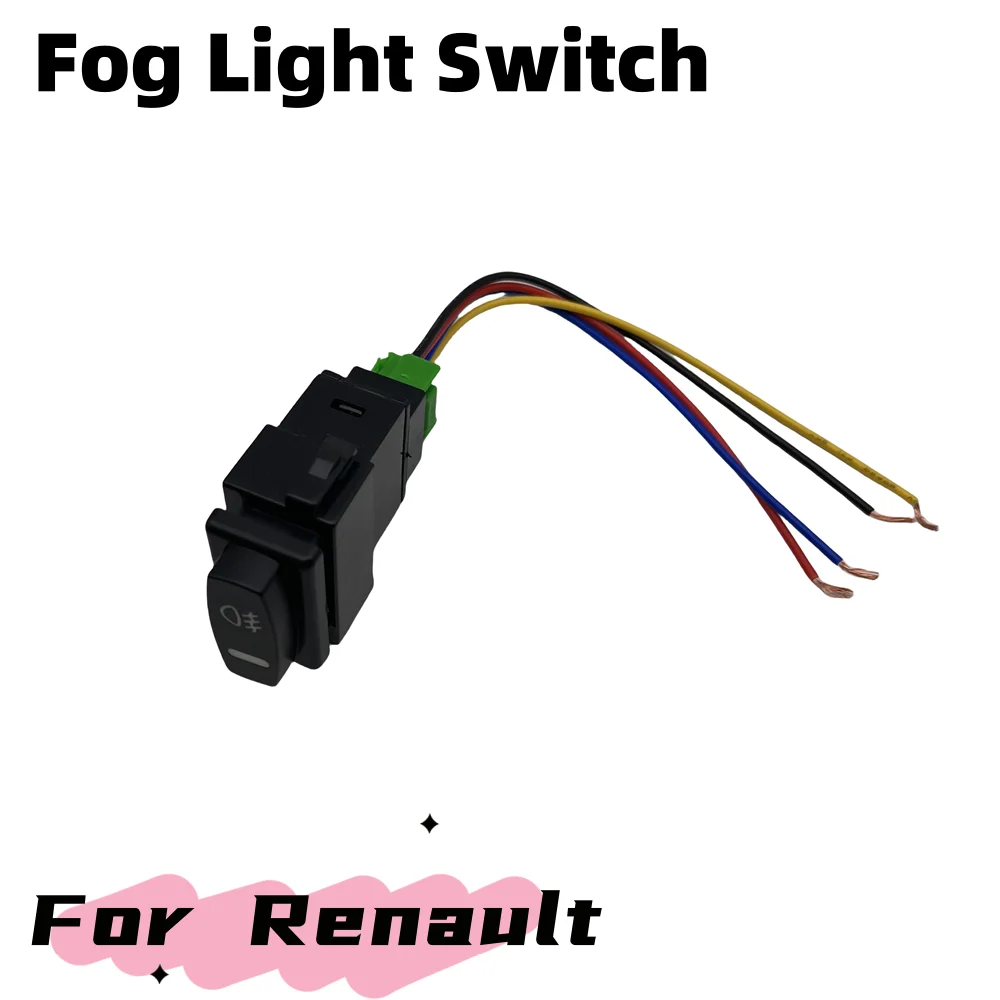 New Arrival 12V Car Fog Light Switch For Renault Laguna Megane Scenic Twingo Espace Master Original Size 5 Pin ON-OFF Button