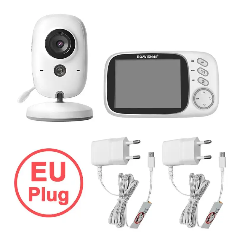 2025 VB603 Video Baby Monitor 2.4G Wireless With 3.2 Inches LCD 2 Way Audio Talk Night Vision Surveillance Security Camera