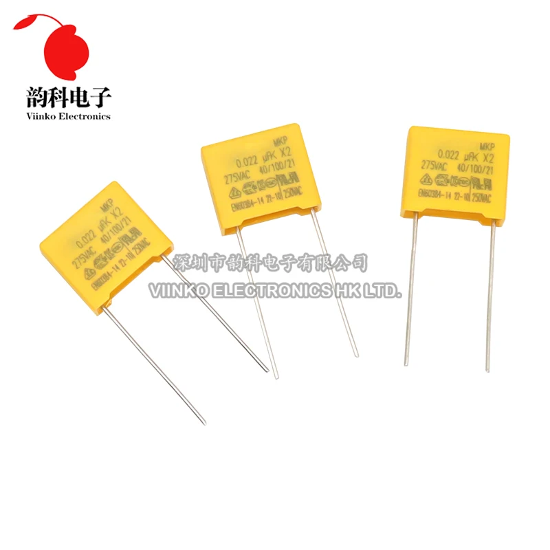 Imagem -04 - Kit Assorted Capacitor de Segurança Polipropileno x2 Filme de Polipropileno Conjunto de Amostras 275vac 18 Valores 102k225k 1nf-2.2uf 160 Pcs