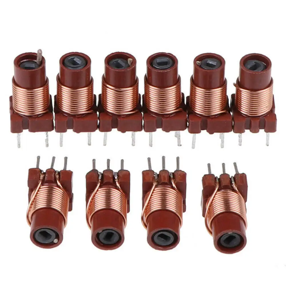 Electronic Circuit Adjustable Inductor Ferrite Core Variable Coil High Frequency Wire Wound For Signal Processing Repair