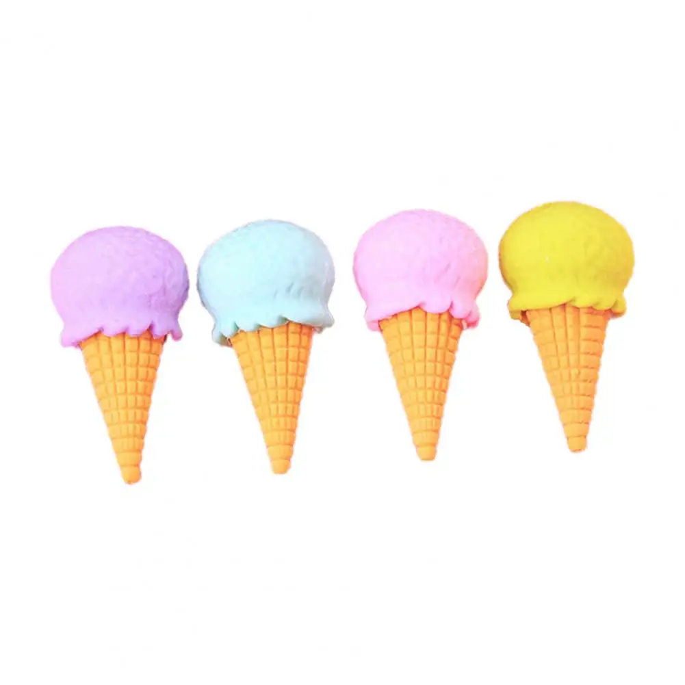 Doughnut Erasers Soft Erasers Cute Food Shape Cartoon Erasers Lollipop Ice Cream Doughnut Safe Kids Toy for Entertainment