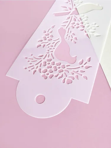 Imagen 2 del producto Plantilla para paredes de chatarra de pájaro, Urraca de animales, pincel, pintura, decoración, plantillas para bricolaje, arte de álbum de recortes, artesanía de sellos para diario, 1 Uds.