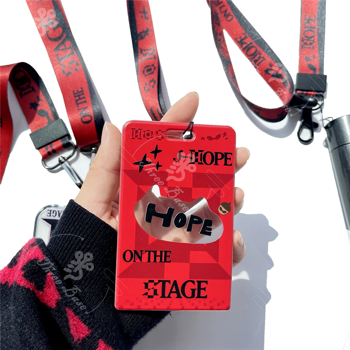 حامل البطاقة Jhope On TheStage PTD V LAYOVER JK Golden suga AgustD jimin RM Jin 5 نجوم حزام الرقبة حبل مهووس حافظة هوية العمل