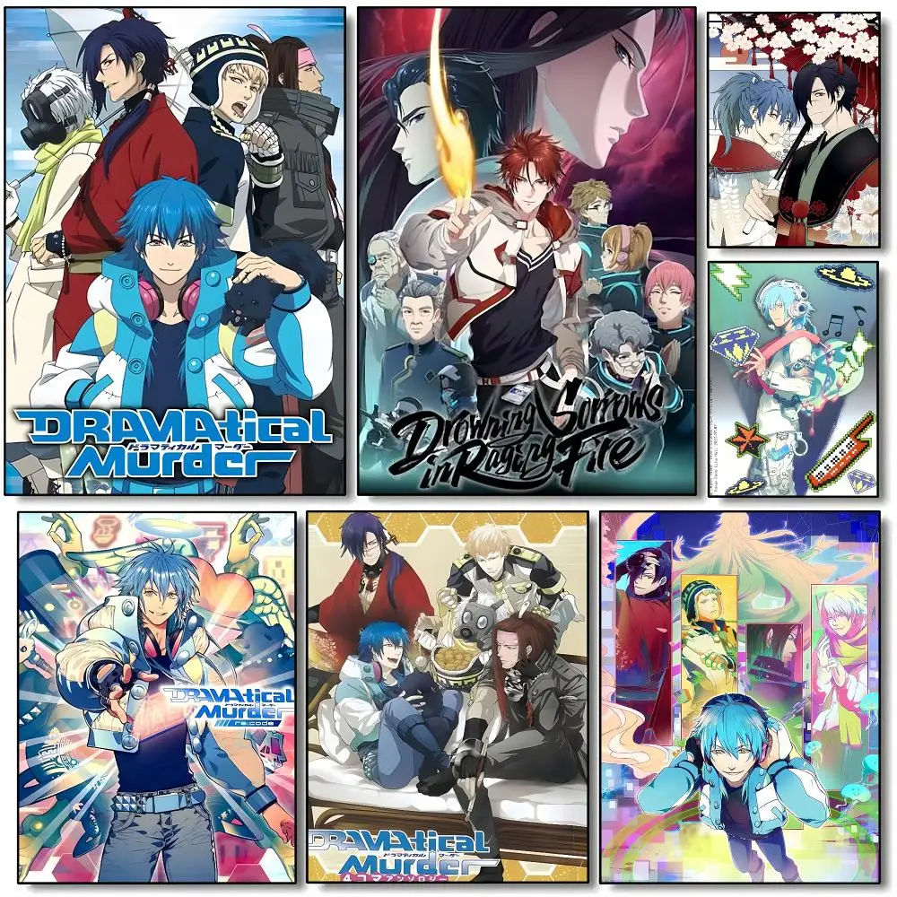 BL Anime D-DRAMAtical Murder Poster HD Wall Art Aesthetic Home Decor for Living Room Bedroom Café Office Stylish Gift