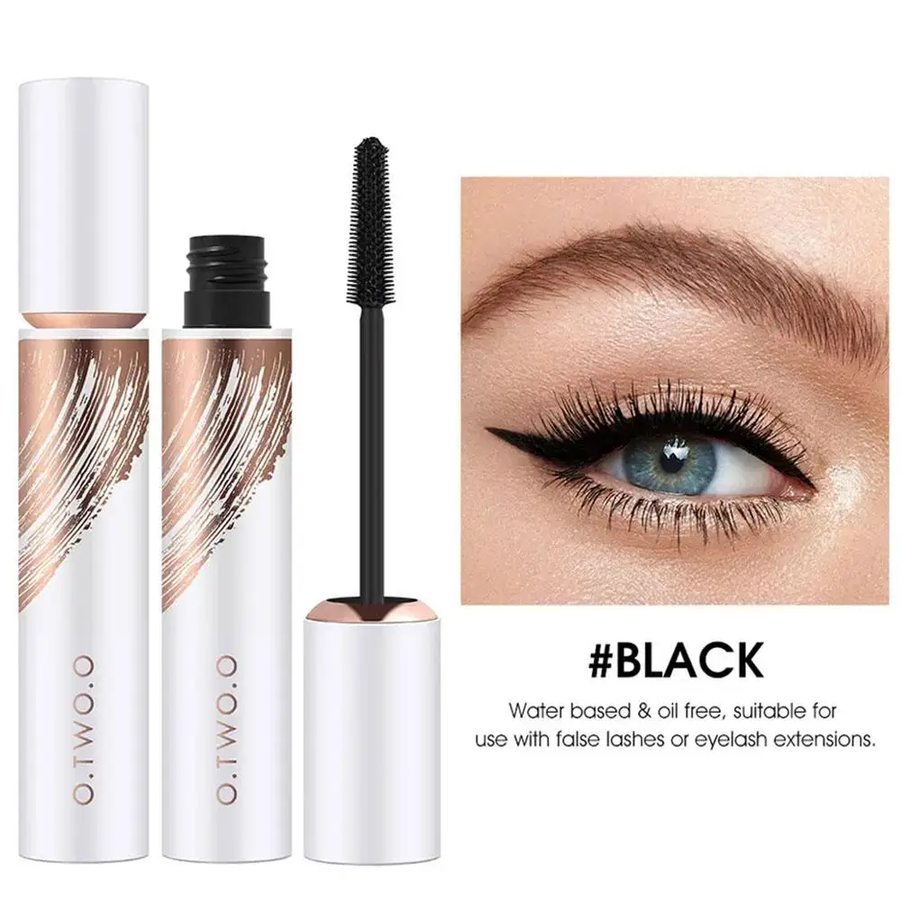 Mascara noir pour allonger les cils, imperméable, fibre longue durée, extension de maquillage 4D, recourbé, beauté du néant ti E1U0