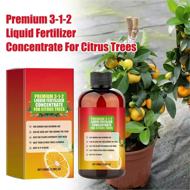 Liquid Citrus Tree Plant Fertilizers Concentrate for Indoor Plant and Flowers Organic Plant for Citrus Tree Drop shipping 100ml