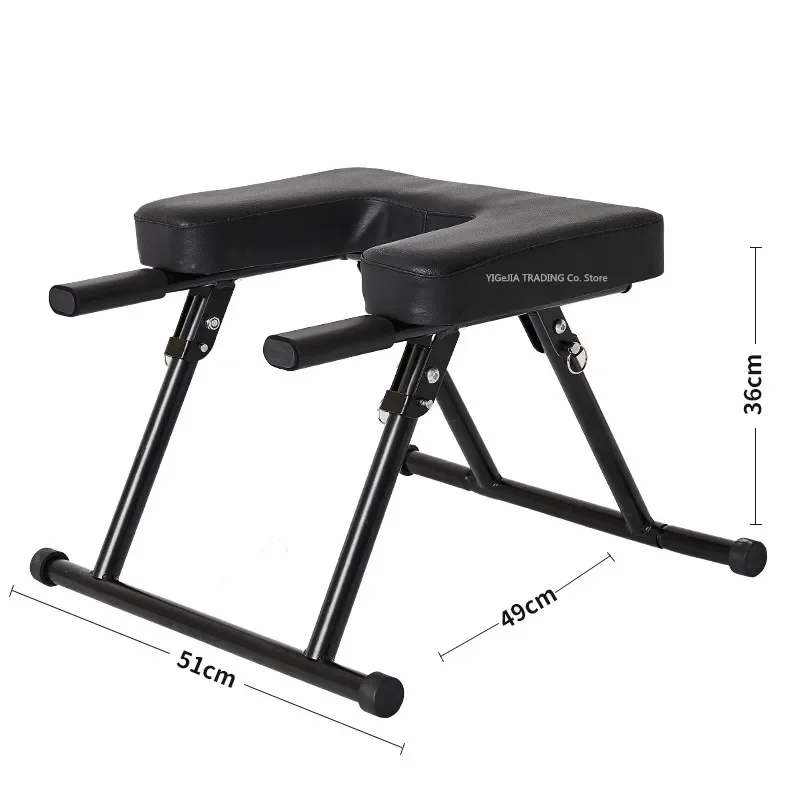 Multifunctional Fitness Yoga Headstand Chair, Home Gym Fitness Exercise Trainer Inversion Chair, Foldable Yoga Headstand Bench