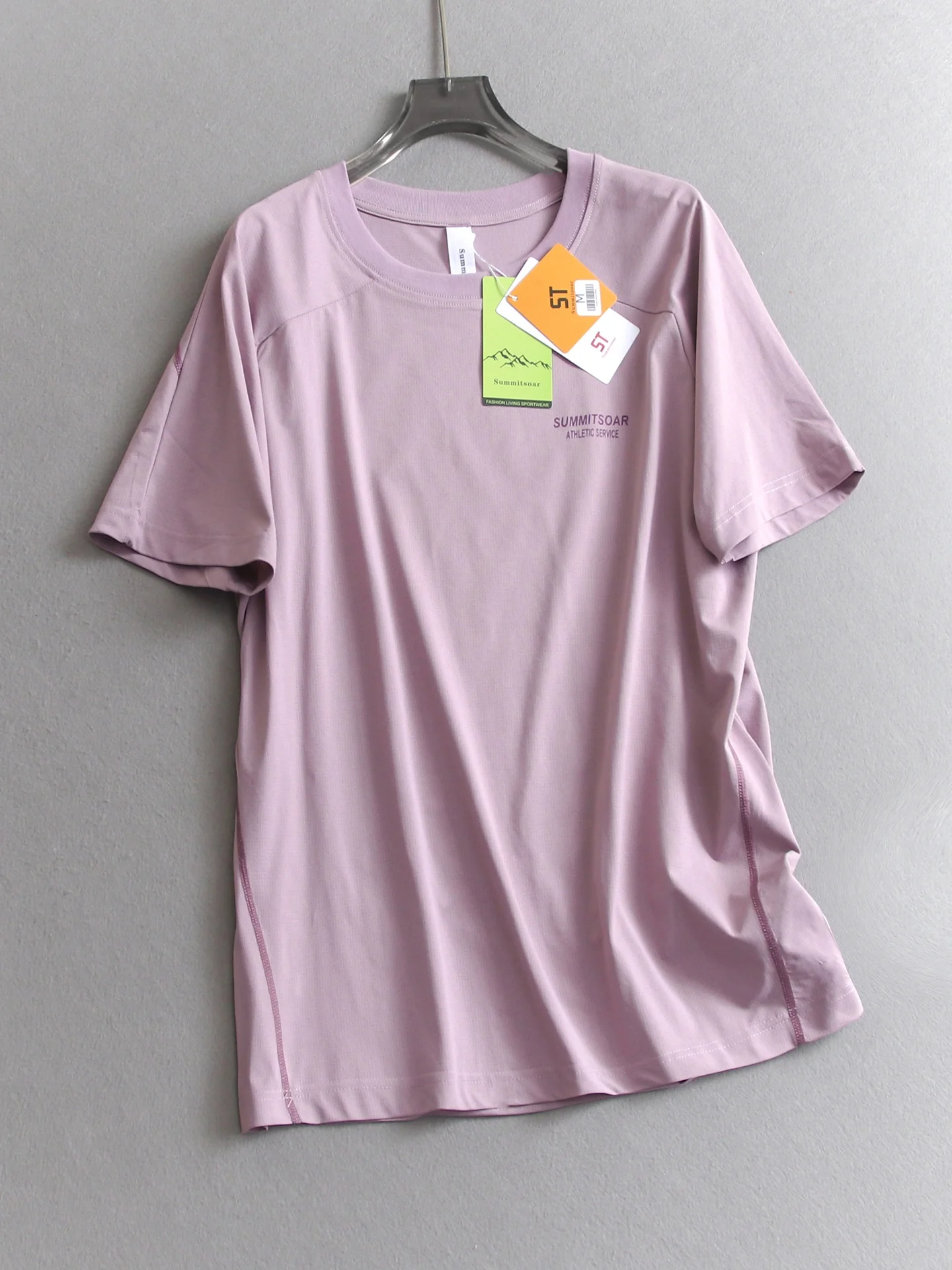 Quick Dry Breathable round Neck Short Sleeve T Shirt Couple Style Running Outdoor Mountain Sportswear Polyester Fiber Printed