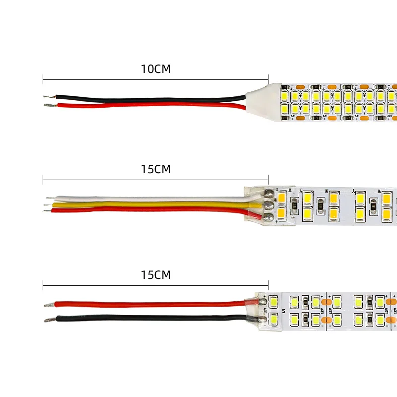 12v 24v 2835 dwurzędowa taśma LED ct podwójna kolorowy pasek 480LED/360LEDS/240 LED 15mm 12mm liniowa listwa wewnętrzna