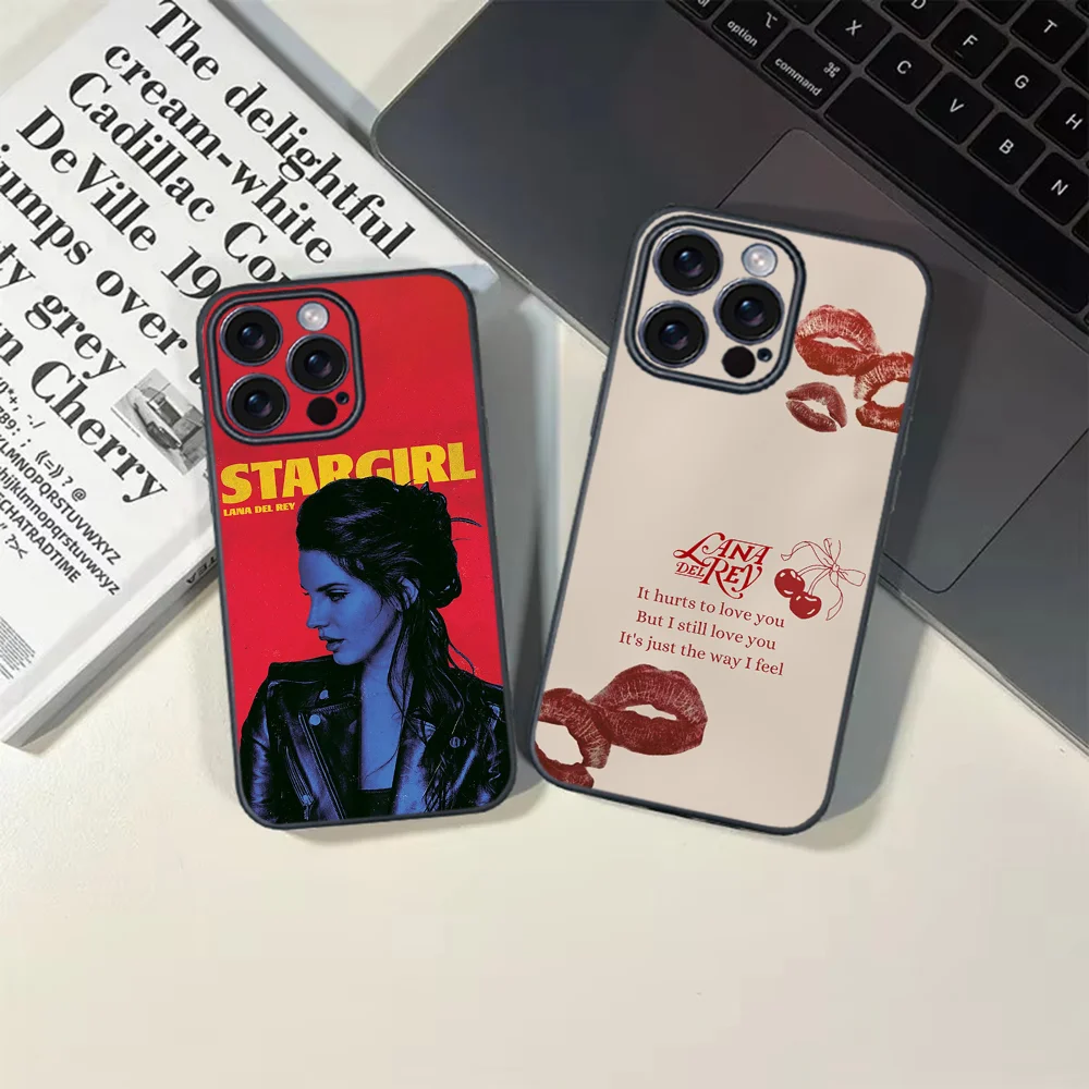 L-Lana D-Del R-Rey Singer Phone Case For iPhone 16 15 14 13 12 11 PRO MAX PLUS Mini TPU Soft to  Skin-friendly case