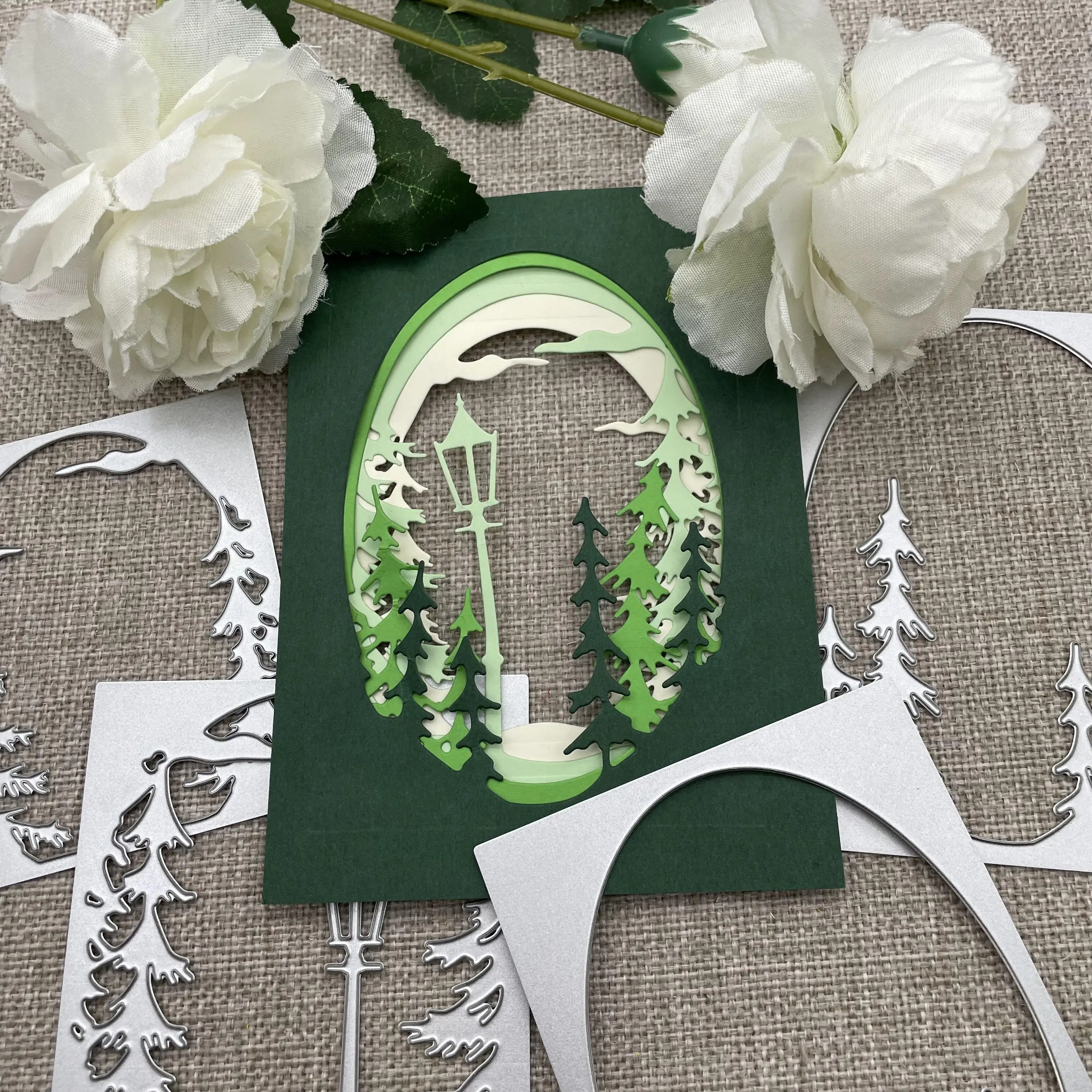 ثلاثية الأبعاد الإطار دونات مخروط المعادن قطع يموت الإستنسل DIY بها بنفسك سكرابوكينغ الزخرفية النقش الحرفية يموت قطع قالب القالب #2