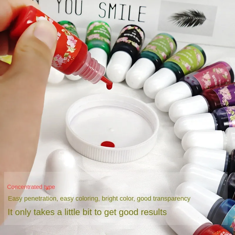 Multicolour Optional DIY Pigment Second Generation Epoxy High Concentration UV Drops Color Essence Epoxy Resin AB Glue Paste