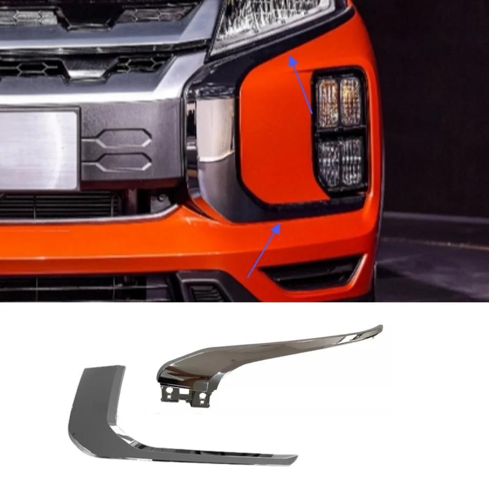 For 2020-2023 Mitsubishi Outlander ASX Sport front bumper grille decorative chrome strip