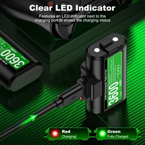 Rechargeable Beboncool-Debate for Xbox Control, Charger Kit, Type C Cable, Series X, S, Xbox One, 2x3600 Mah 8 Main Sales Battery Control Xbox - №5