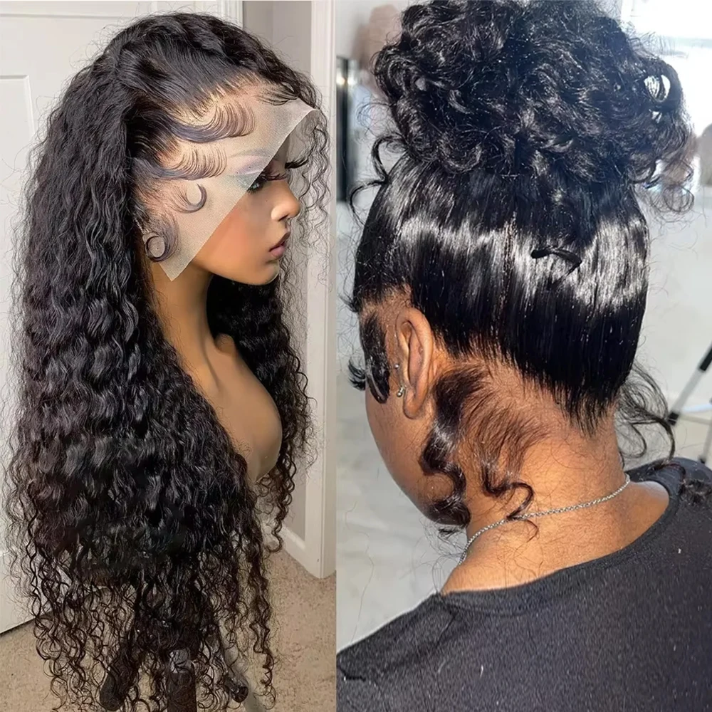 

Прозрачные бесклеевые парики Джерри Кудрявые 350 Плотность 13×6 HD Парики спереди 30 36 дюймов Парики 100% человеческие волосы предварительно выщипанные для женщин