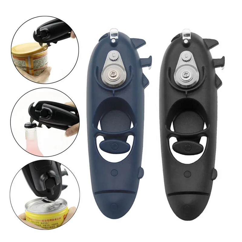 

2021 Kitchen Outdoor Bar 8 In 1 Multi Function Accessories Tool Beer Cola Beverage Can Opener Bottle Opener Cap Screwing Device