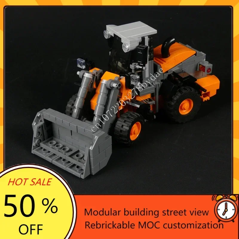 448PCS Hitachi ZW180 PL Wheel Loader Custom Puzzles Model  Technical  DIY Assembly Set Toy For Child Holiday EducationToys Gifts