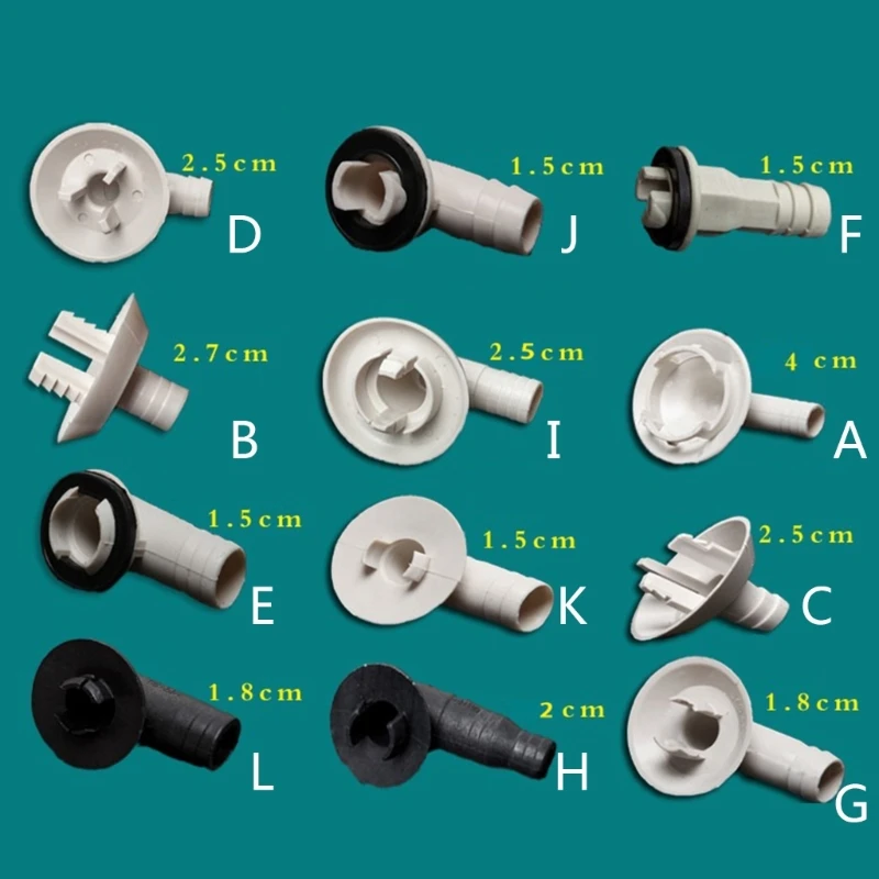 2pcs External Unit Drain Hose Connector Air Conditioner Drain Outlet Connector 918D