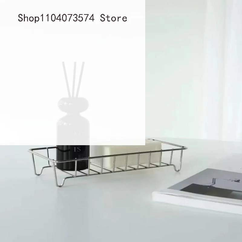 

Держатель для мыльницы из нержавеющей стали, сливной лоток, контейнер для раковины в ванной комнате, поднос для ганайзера, кухонная стойка для хранения мыльницы