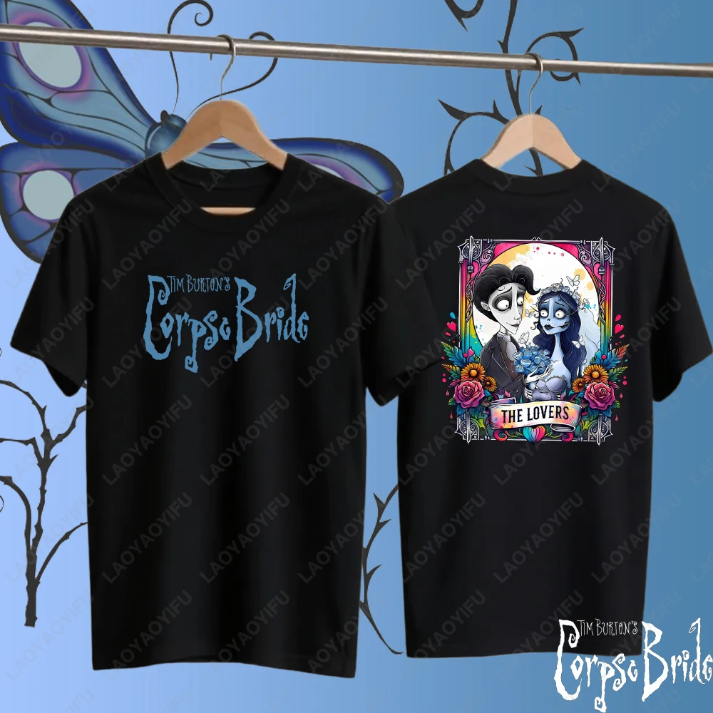 Movie Corpse Bride Poster Emily's Graphic Shirt Summer Harajuku Style Women Fashion Casual Short Sleeve Cotton T-shirt Clothes