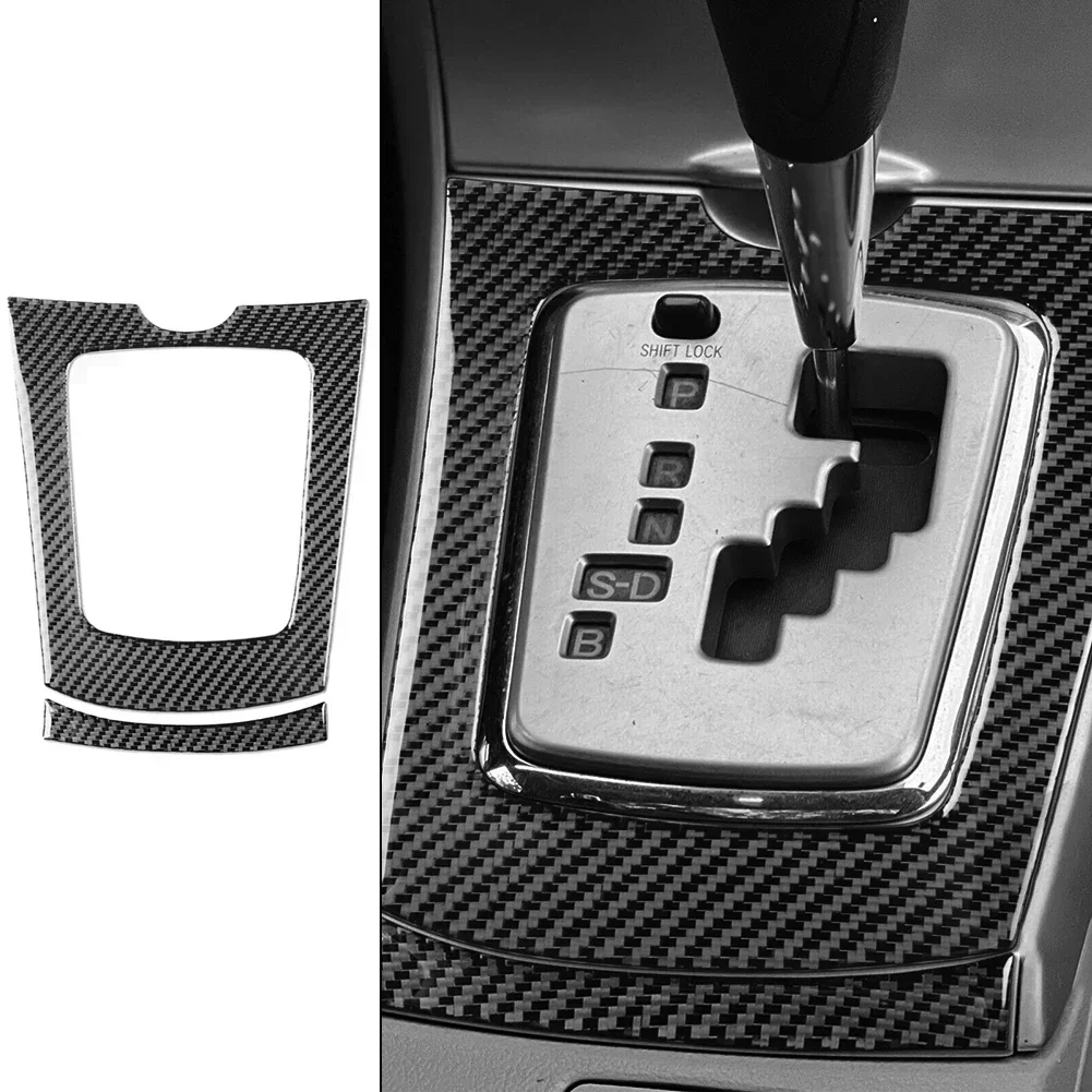 

Car-styling Carbon Fiber Center Control Gear Shift Panel Frame Cover Trim For Corolla 2007-2013 Interior Decoration