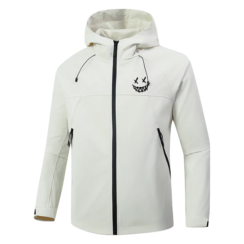 

New spring and autumn men's jacket with a hood, not afraid of rain. A sport jacket with windproof and waterproof functions.