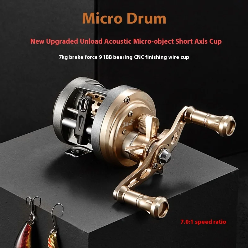 YSOUTDOOR JH Bait Finesse Baitcasting Reel 7.0:1 9+1BB 7KG Max Drag Shallow Spool Saltwater Resistant Light Fishing Reel