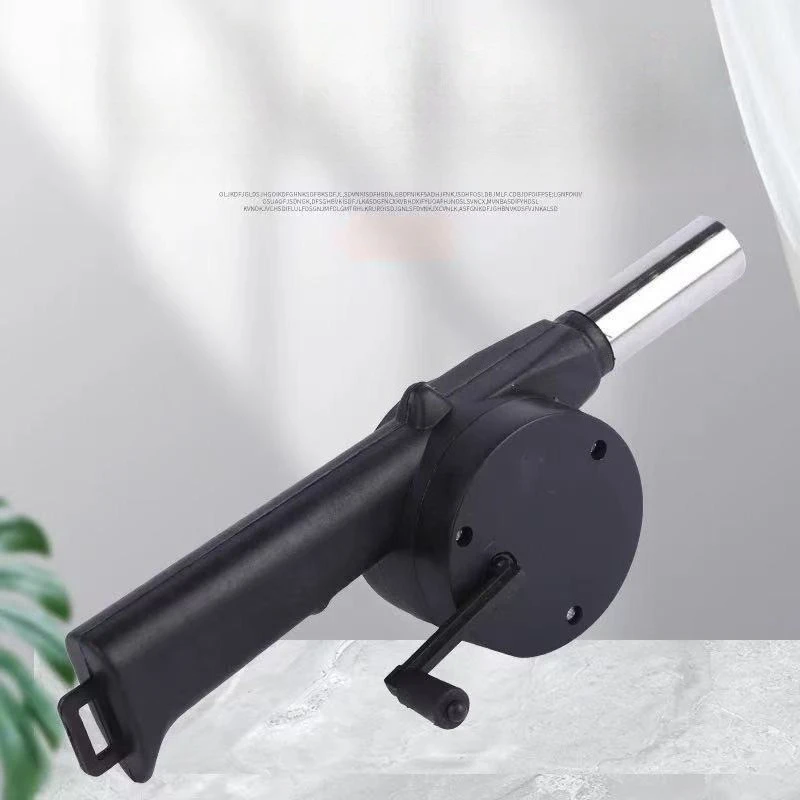Hand Blower, Fan-assisted Combustion, Outdoor Hair Dryer, Manual Barbecue, Small Charcoal Fire Tool, Picnic, Camping