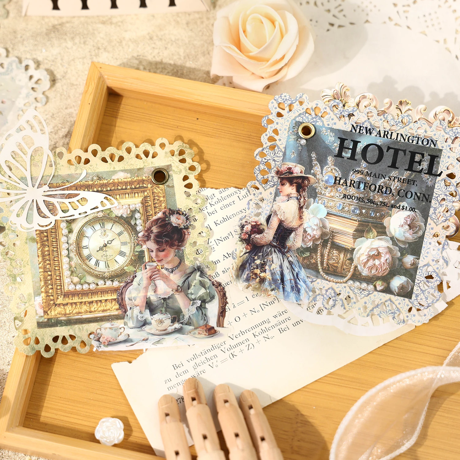 4 pz/lotto rococò Garden series cute lovely retro carta decorativa memo pad