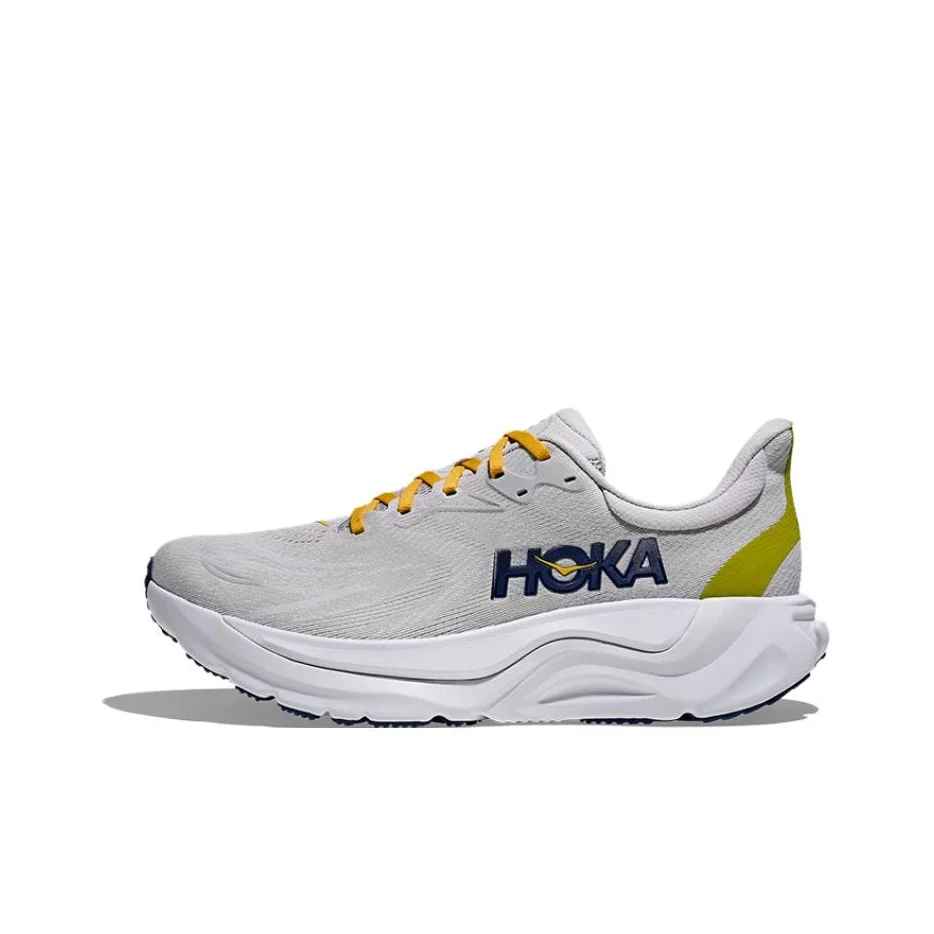 HOKA ONE ONE Arahi 8 Cushioning Slip Resistant Cushioning Slip Resistant Running Shoes Men's Gray White 1168710-SSTC