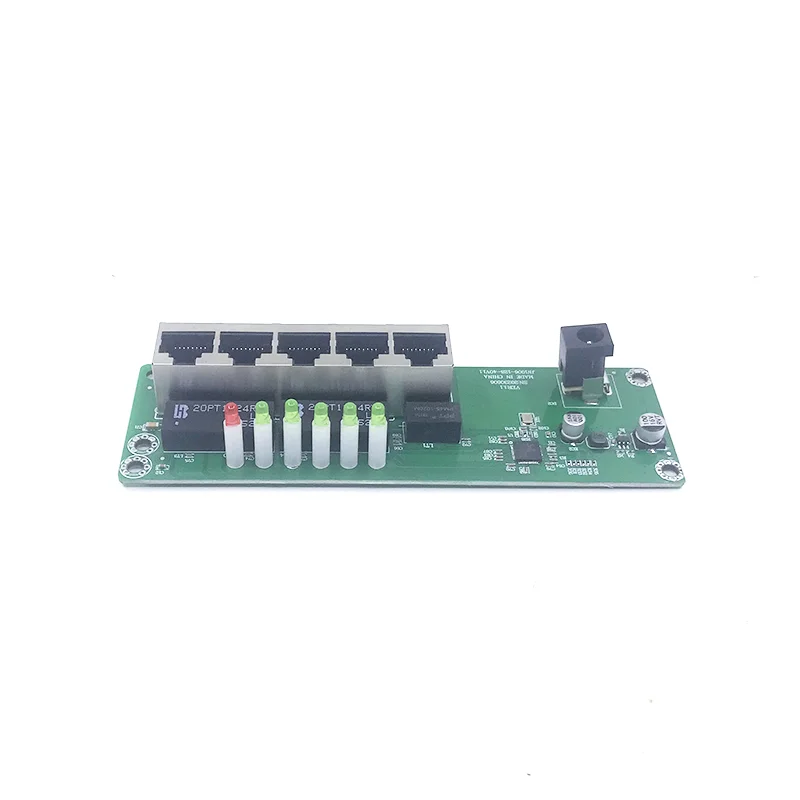 Mini Pbcswitch Module Pbc Oem Module Mini Maat 5 5V-12Vports Netwerkschakelaars Pcb Board Mini Ethernet Switch Module 10/100Mbps