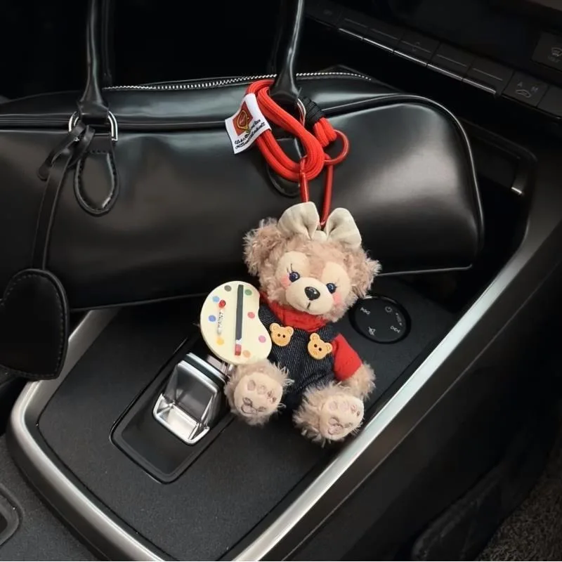 Disney Shellie May Duffey New Cute Student School Bag for Couples Cartoon Creative Plush Doll Car Keychain Decorative Pendant