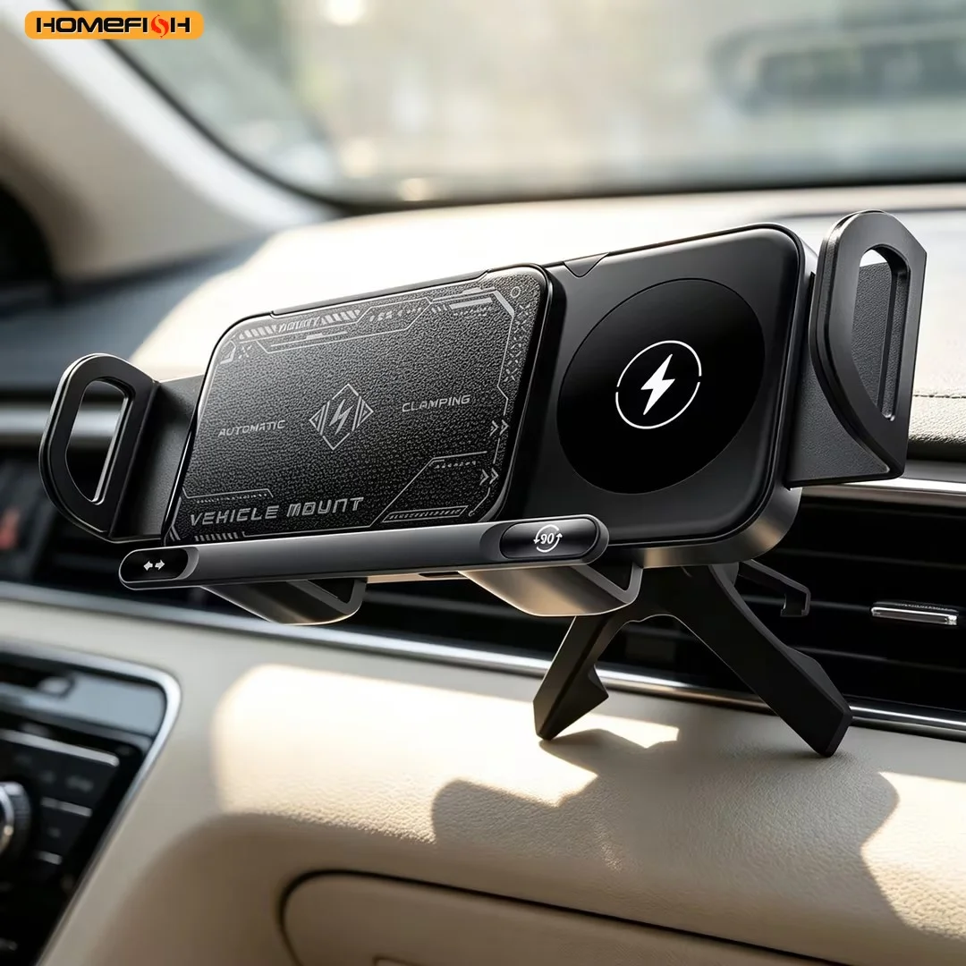 Wireless Charger for Samsung Dual Coil Fold Screen Screen Car Fast Charging Station For Samsung Galaxy Z Fold Flip 6 5 4 3