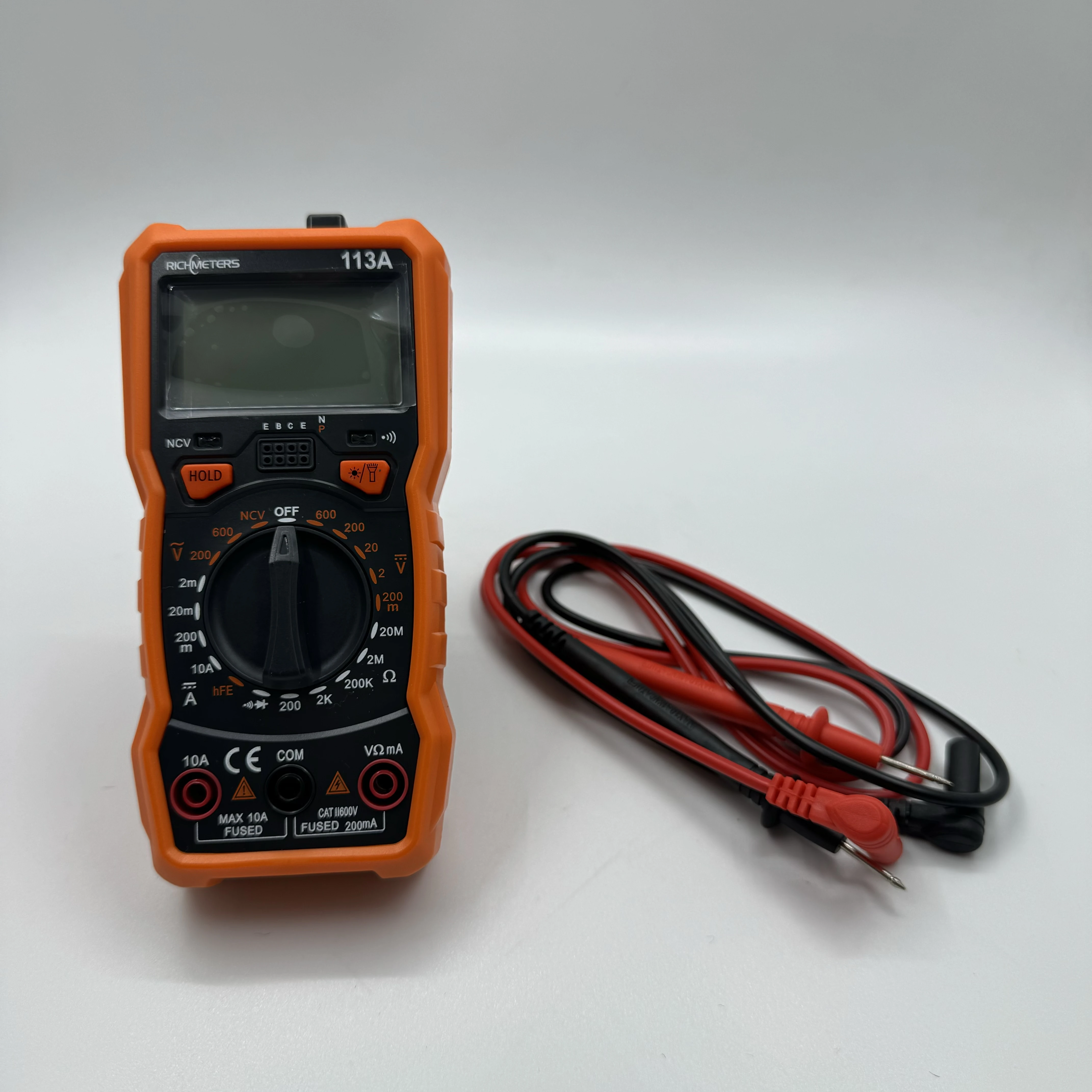 RICHMETERS RM113A NCV Digital Multimeter 2000 Counts Auto Ranging AC/DC Voltage Meter Flash Back Light