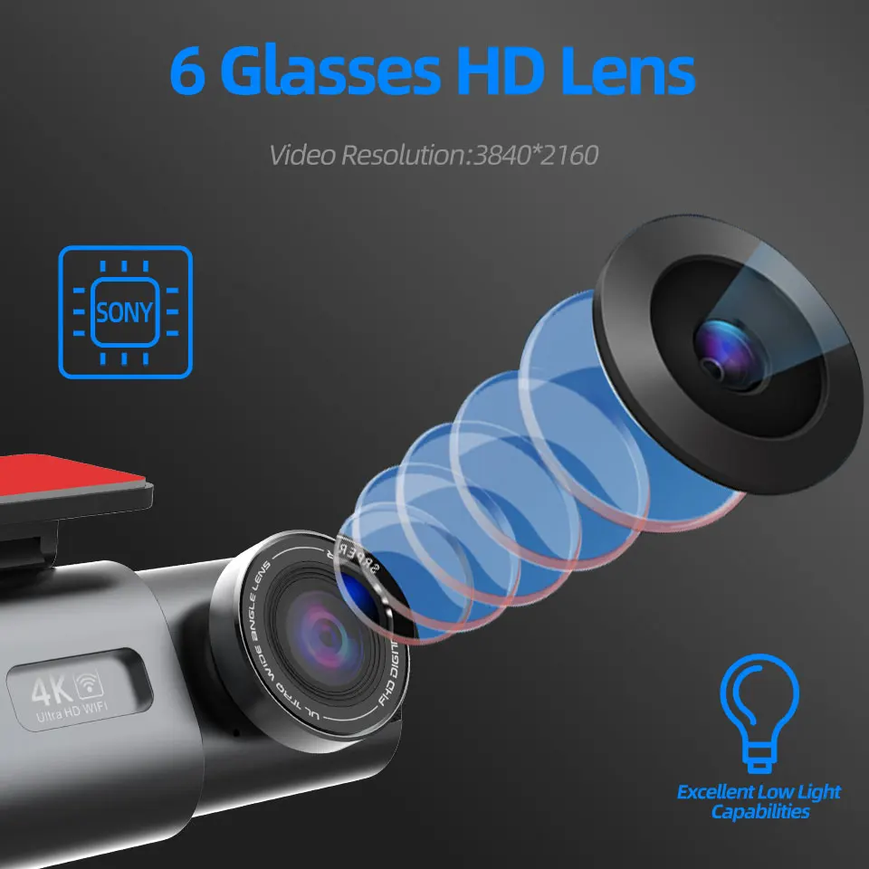 4K WiFi GPS Dash Cam 3
