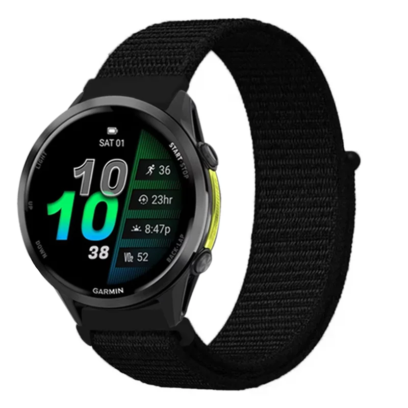 Pulseira de nylon de 22mm 20mm para garmin forerunner 970 570 165 965 265 165 55 venu 3 pulseira garmin active 6 5 abordagem s50